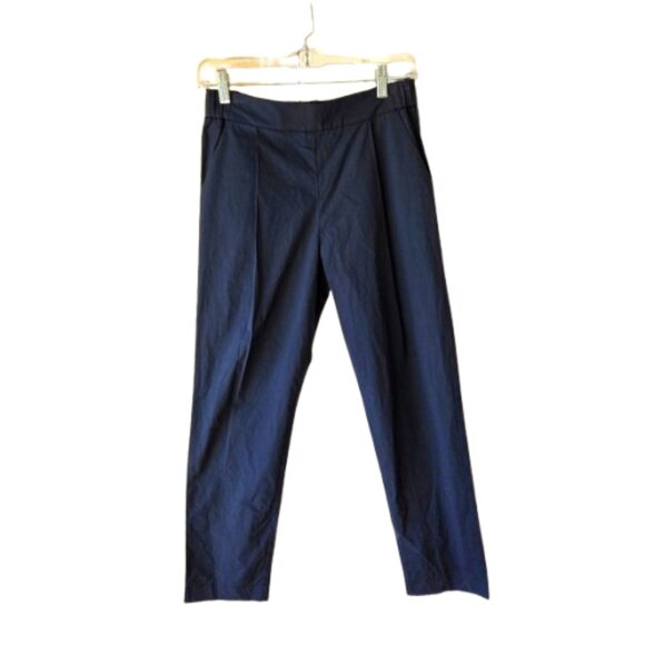 Erika Cavallini Pants Size 38 US 2 Navy Straight Leg - Picture 1 of 11